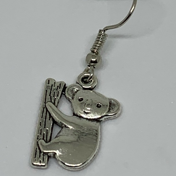 Alloy Koala Bear Earrings - Picture 3 of 3